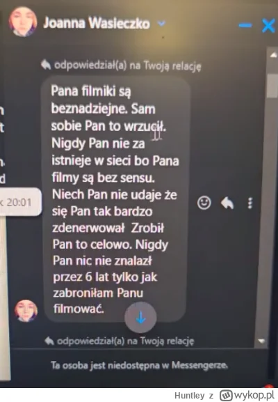 Huntley - Akcja od 7:25

Skrót informacji
Facet prowadzi sobie transmisje na żywo na ...