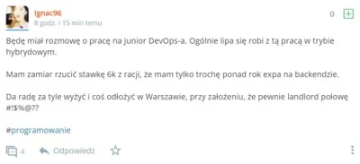 D00msday - To jakiś bait jest? 6k brutto z ponad rocznym doświadczeniem jako DEVOPS?
...