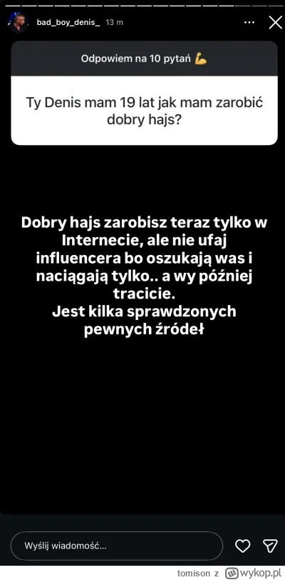 tomison - #famemma sprawdzone źródła = niebieska platforma