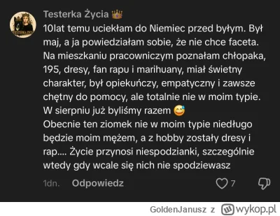 GoldenJanusz - 195 cm = świetny charakter 
solidna dawka #blackpill dzisiaj wpada, sa...