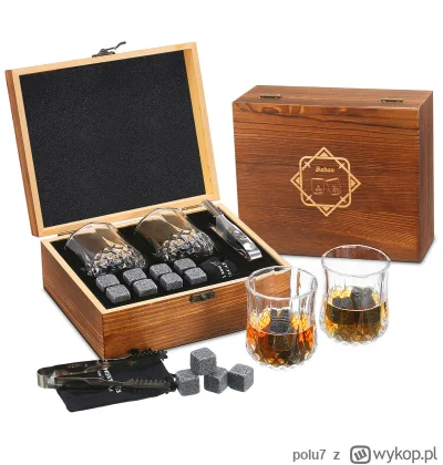 polu7 - Wysyłka z Polski.

[EU-PL] Whisky Stone Set Baban Ice Cubes Glasses Clips w c...