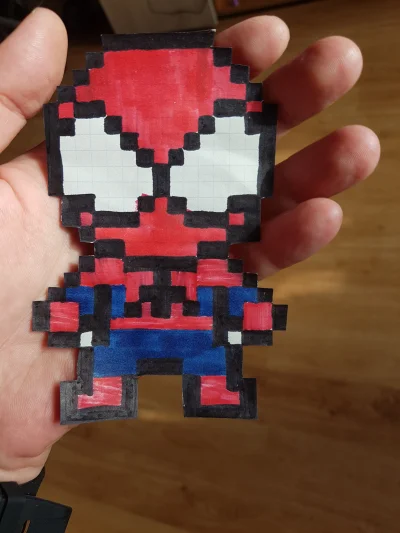 e.....t - dzis znowu od córki 
#codziennyspiderman 606 
#pixelart