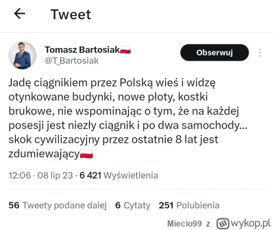 Miecio99 - Albo Pan Tomasz od 20 lat był w śpiączce, albo poziom samouwielbienia i pr...