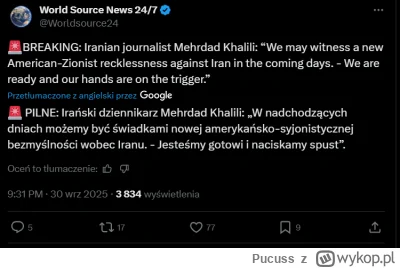 Pucuss - #izrael #iran #usa #wojna