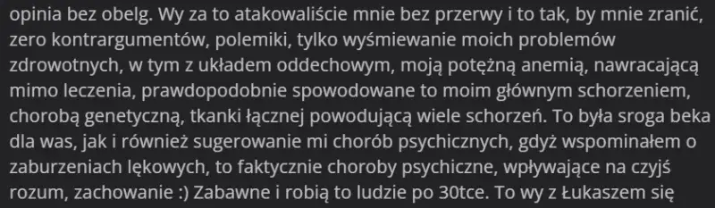 OlgierdanoTivi - Niedotleniony potężny anemik wyzywający na solówki 

Magia

#kononow...