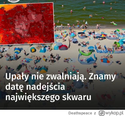 Deathspeace - Onet nie zwalnia tempa. Mapa coraz czerwieńsza #pogoda #klimat #ocieple...