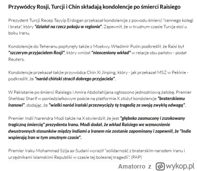 Amatorro - Duda złożył kondolencje z okazji śmierci prezydenta Iranu. Dołączył tym sa...