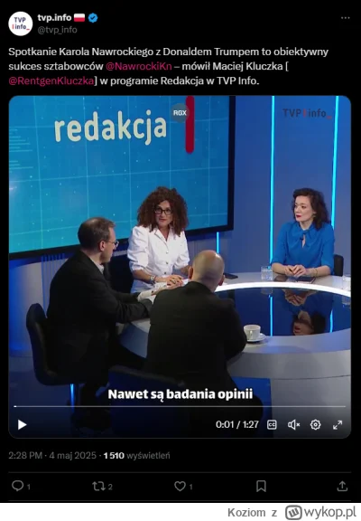 Koziom - Przecież TVP jest teraz dużo gorsze niż za PiSu. Jakim cudem takie wpisy i w...