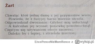 EncePenceNieMamRence - Miernie - celnie

#codziennafraszka #heheszki #poezja