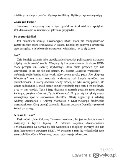Edyward - Fragment książki "Między nami liberałami"  jak partie podzieliły 'prasę' w ...