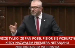 PiSior z lewakiem się oburzyli, że Braun nazwał Netanjahu zbrodniarzem wojennym