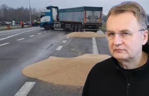 Mer Lwowa Andrij Sadowy nazwał polskich rolników protestujących na granicy z Ukr