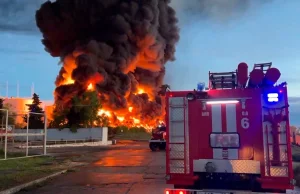 Pożar na Krymie: Spłonęło 40 tys. ton paliwa Rosjan