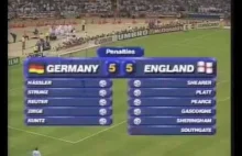Najlepiej wykonywane rzuty karne w historii czyli Anglia - Niemcy na Euro 1996