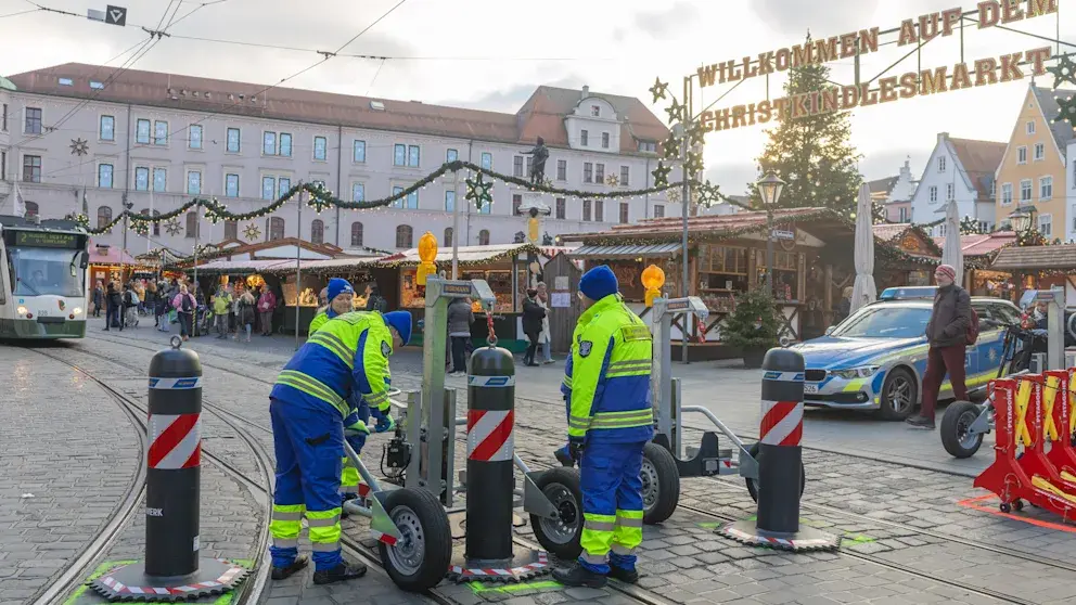 W Augsburgu Niemcy przesuwają ochronny słupek nawet 40 x na godzinę