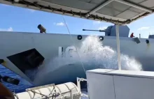 Dwie chińskie jednostki chcąc przepchnąć filipiński okręt same się zderzyły