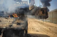 Bojownicy Hamasu wysadzają izraelskie czołgi