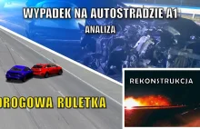 Profesjonalna rekonstrukcja wypadku na autostradzie A1 - BMW oraz KIA