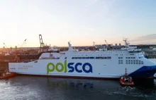 Poseł z KO Arkadiusz Marchewka chwali się promem zwodowanym za rządów PIS.