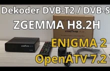ZGEMMA H8.2H - ENIGMA 2 / OpenATV - dekoder do odbioru naziemnej telewi...