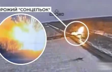 Ukraiński dron kontra wyrzutnia broni termobarycznej Rosji. Wszystko się nagrało