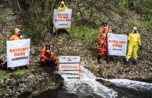 Protest Greenpeace na Śląsku. Akcja aktywistów grozi śmiercią górników