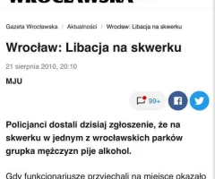 Dziś mija 13 lat od słynnej libacji na skwerku.