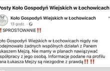 Mejza pisze o działaniach z Kołem Gospodyń Wiejskich, a panie odcinają od niego