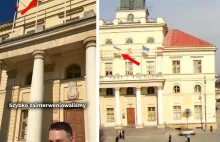 Sławomir Mentzen kłamie, że dzięki niemu opuszczono ukraińską flagę