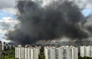 Pożar w Moskwie. Nad stolicą Rosji unosi się gęsty dym