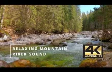 4K Beautiful Mountain River Flowing Sound - 2 Hours Of Soothing And Relaxing Sou
