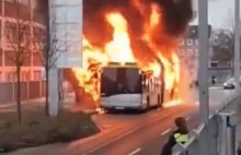 Pożar elektrycznego autobusu spowodował ogromne zanieczyszczenie powietrza