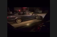 Kolejna drogowa patologia pod osłoną nocy