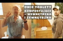 Dwie toalety kompostujące – wewnętrzna i zewnętrzna