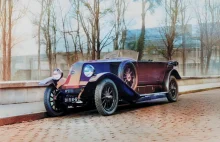 Renault 40 CV Torpédo V6 z silnikiem o pojemności 9 litrów