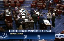 Senat przegłosował pomoc dla Ukrainy. Teraz podpis Bidena