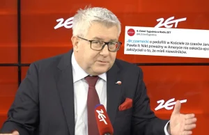 Czarnecki tłumaczy, że z pedofilią w Kościele to jak z niewolnictwem.