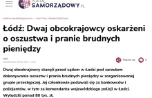 Łódź: Dwaj obcokrajowcy oskarżeni o oszustwa i pranie brudnych pieniędzy