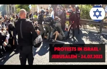 Ogromny protest przeciwko reformie sądownictwa w Izraelu - Jerozolima, 24.07.202