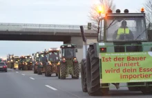 Olbrzymi protest rolników w Niemczach. Polscy rolnicy także się przyłączyli