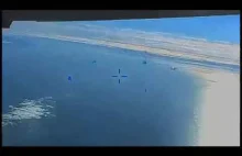 Nagranie z uszkodzenia z amerykańskiego MQ9, przez Samolot Rosyjski | Morze Cz