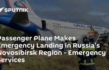 Ruski samolot awaryjnie wylądował w polu