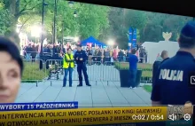 Tak policja "ochraniała" wiec Morawieckiego, na którym zatrzymano posłankę