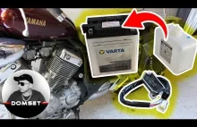 Wymiana akumulatora ( napełnianie kwasem ) oraz regulatora napięcia w Yamaha Vir