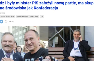 Kukiz i były minister PiS założyli nową partię