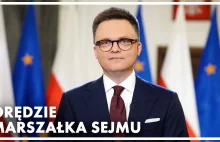 Inauguracyjne orędzie marszałka Sejmu Szymona Hołowni
