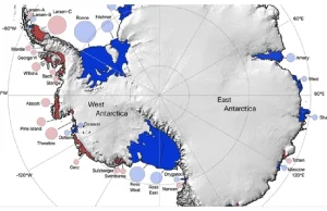 Wzrost masy lodowej Antarktydy o 661Gt od 2009 roku