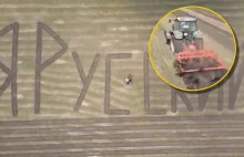 Rosja: Rolnicy zrobili patriotyczny napis. Teraz szuka ich policja