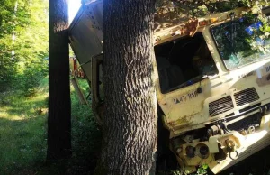 Wypadek samochodu amerykańskiej armii pod Drawskiem Pomorskim