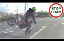 Motocykliście dają popis w Poznaniu